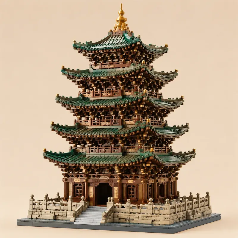 Chinese Bracket Architecture Legos