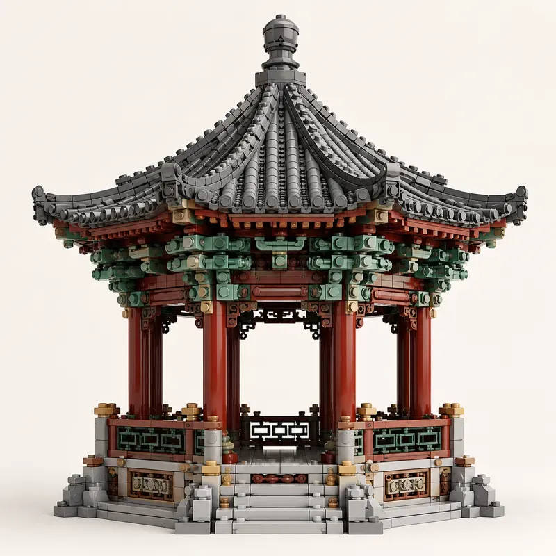 Chinese Bracket Architecture Legos
