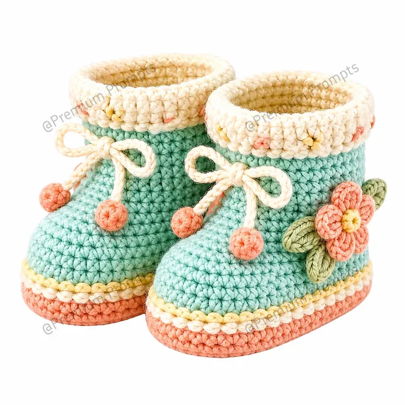 Cute Knitted Crochet Style Cliparts