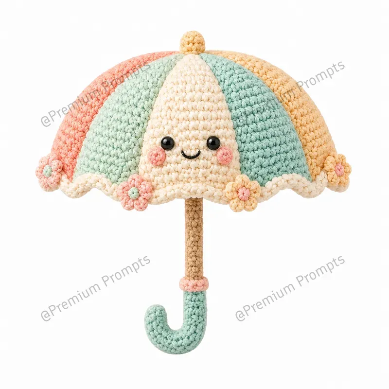 Cute Knitted Crochet Style Cliparts