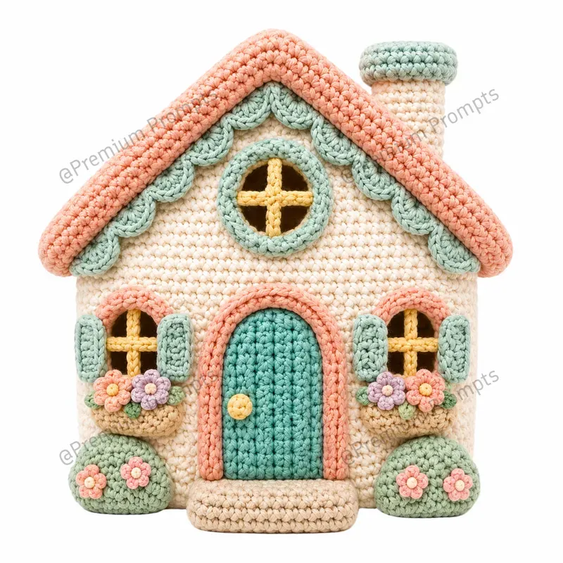 Cute Knitted Crochet Style Cliparts