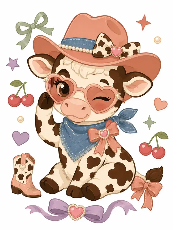 Retro Rodeo Coquette Cliparts