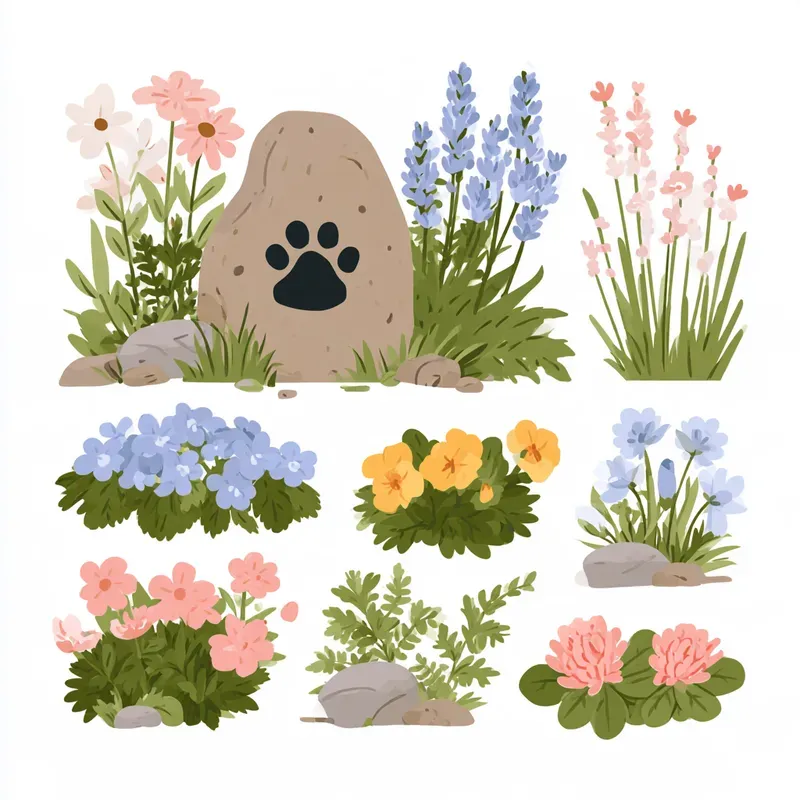 Rainbow Bridge Pet Memorial Clipart Sets