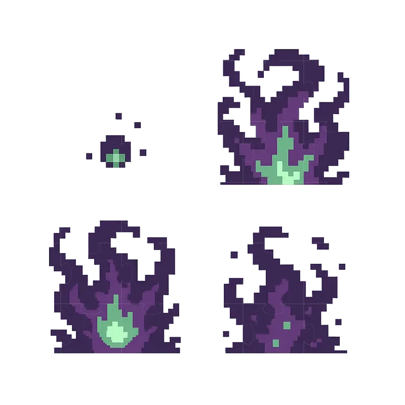 Pixel Art Explosion Animation Sets