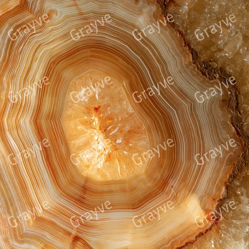 Backlit Geode Mineral Slice Art