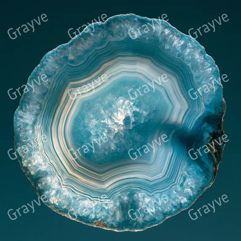 Backlit Geode Mineral Slice Art