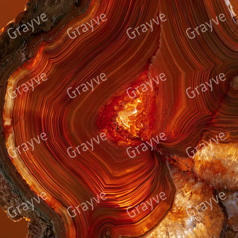 Backlit Geode Mineral Slice Art