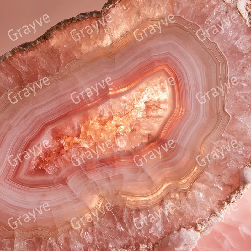 Backlit Geode Mineral Slice Art