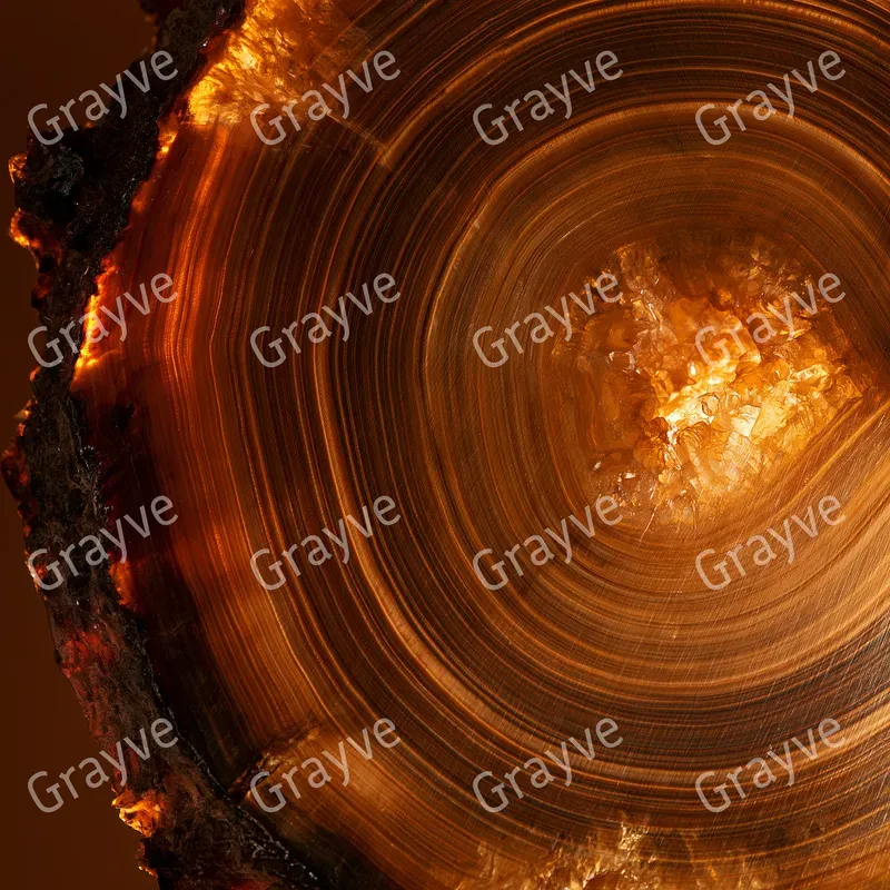 Backlit Geode Mineral Slice Art