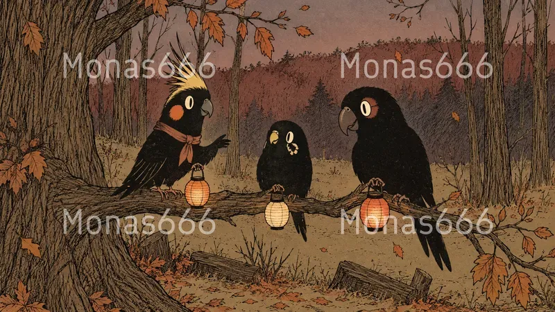 Cozy Woodland Pet Storybook Art