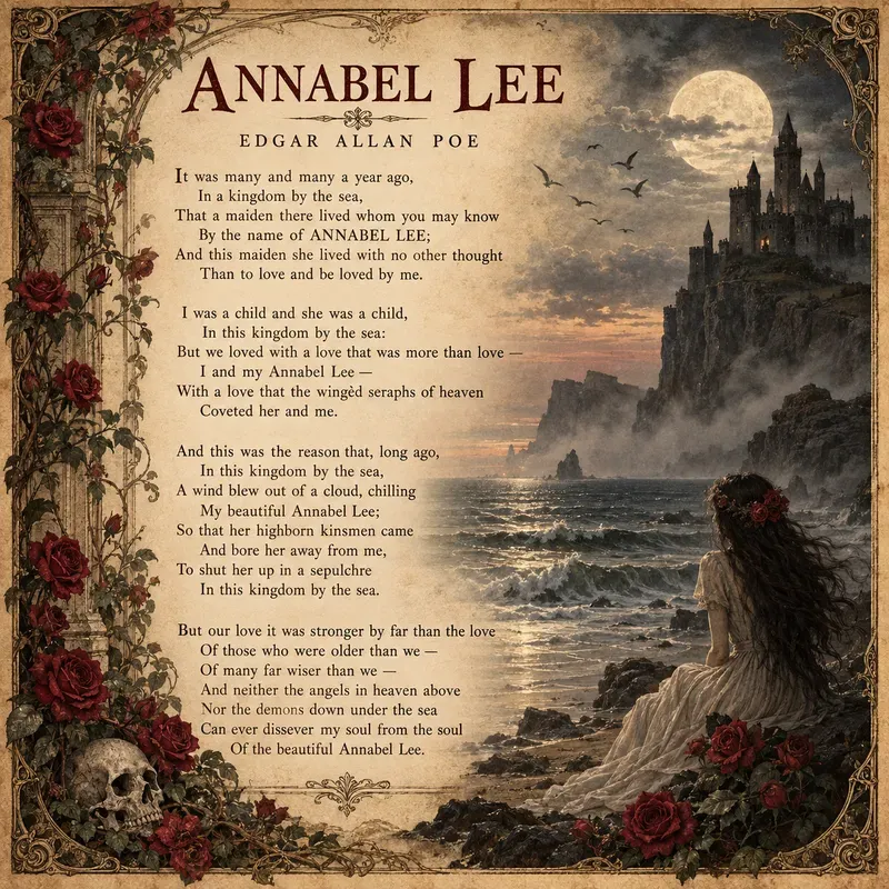 Antique Literary Poetry Posters Vintage