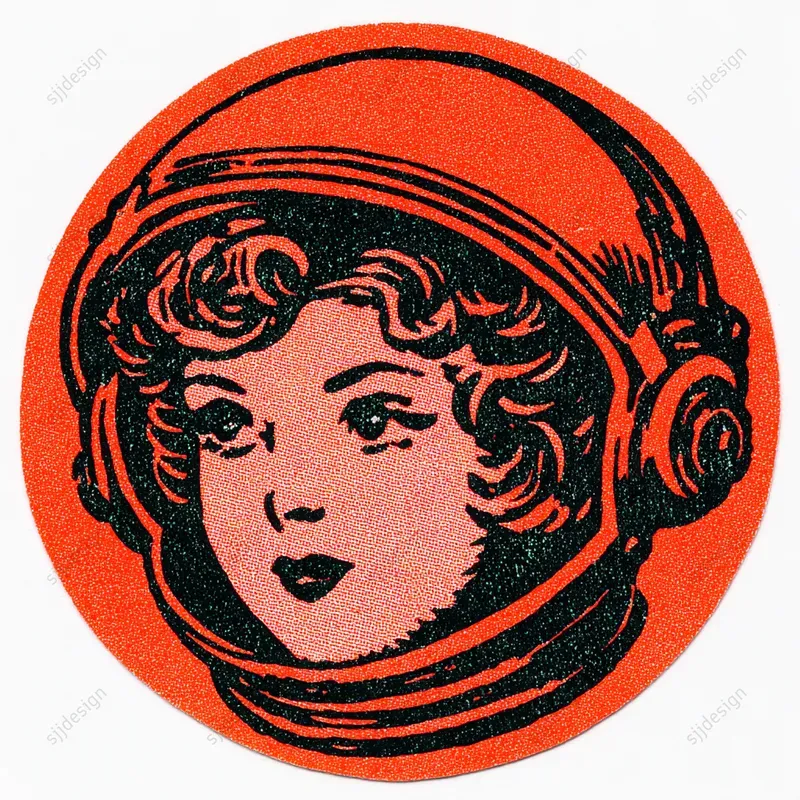 Vintage Ink Logo Sticker Graphics