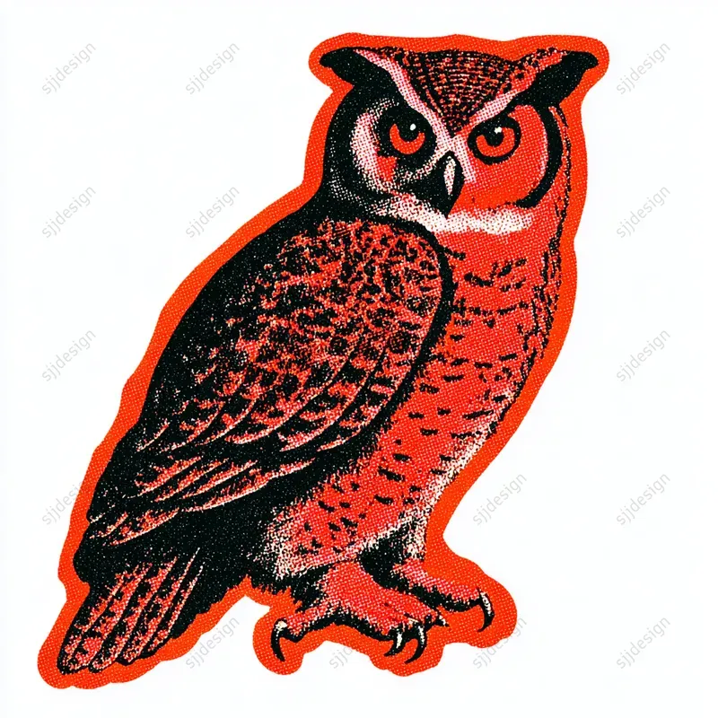 Vintage Ink Logo Sticker Graphics