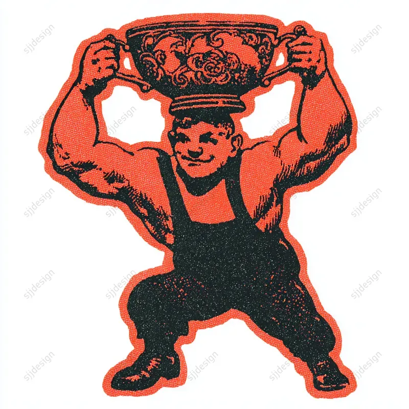 Vintage Ink Logo Sticker Graphics