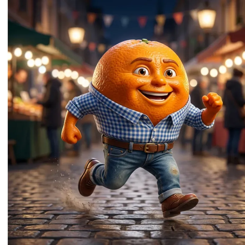 Cute 3D Anthropomorphic Fruit Characters