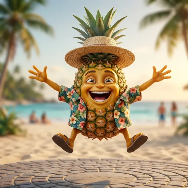 Cute 3D Anthropomorphic Fruit Characters