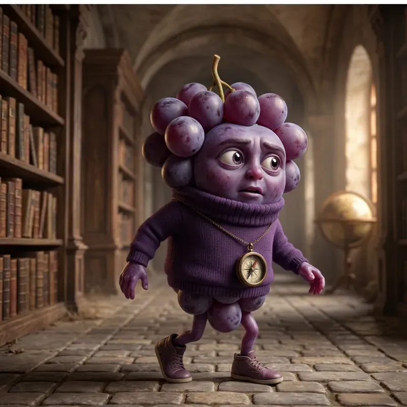Cute 3D Anthropomorphic Fruit Characters