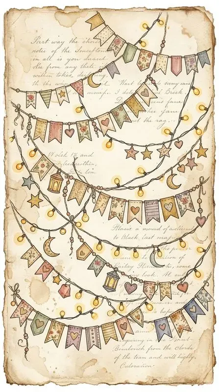 Festive Celebration Junk Journal Pages