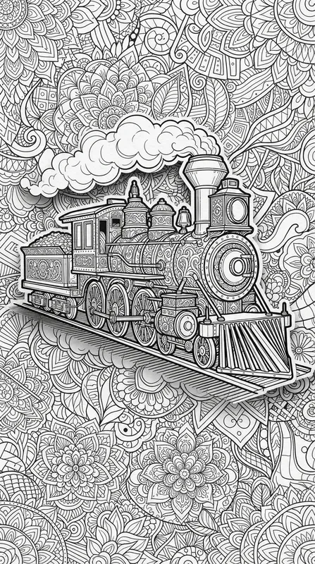 3D Popup Zentangle Coloring Pages