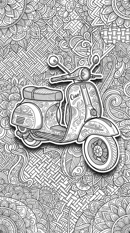 3D Popup Zentangle Coloring Pages