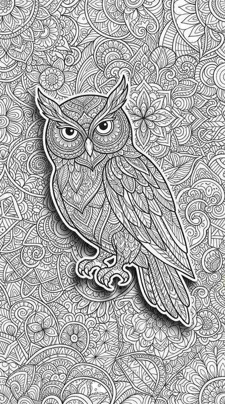 3D Popup Zentangle Coloring Pages