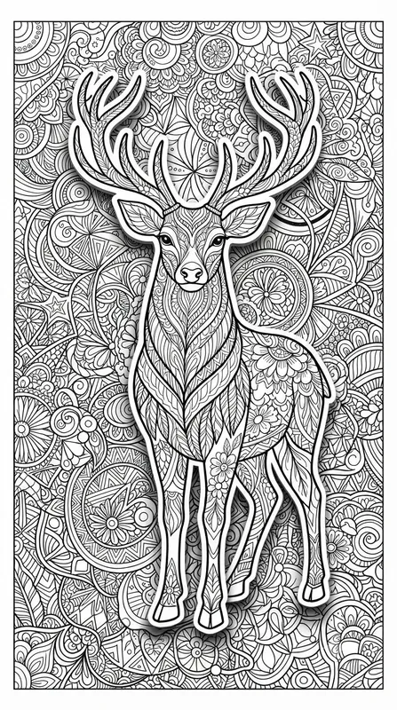 3D Popup Zentangle Coloring Pages