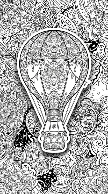 3D Popup Zentangle Coloring Pages