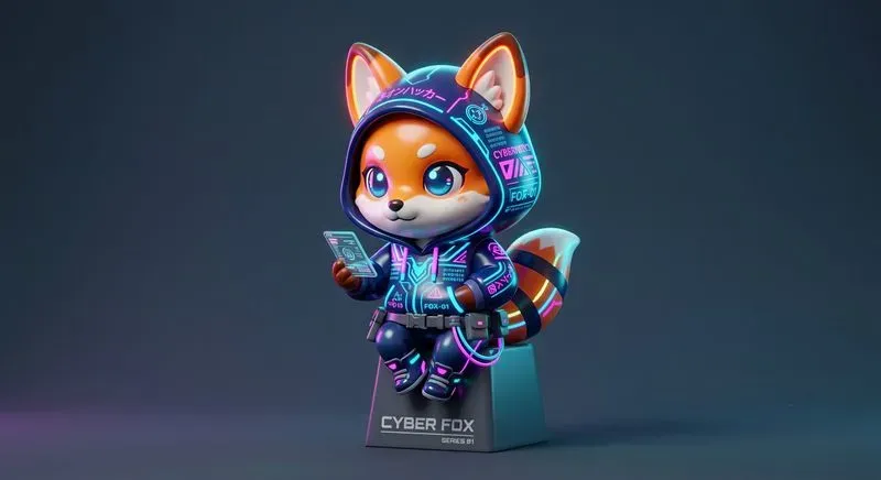 3D Cyberpunk Cute Vinyl Toy Creators