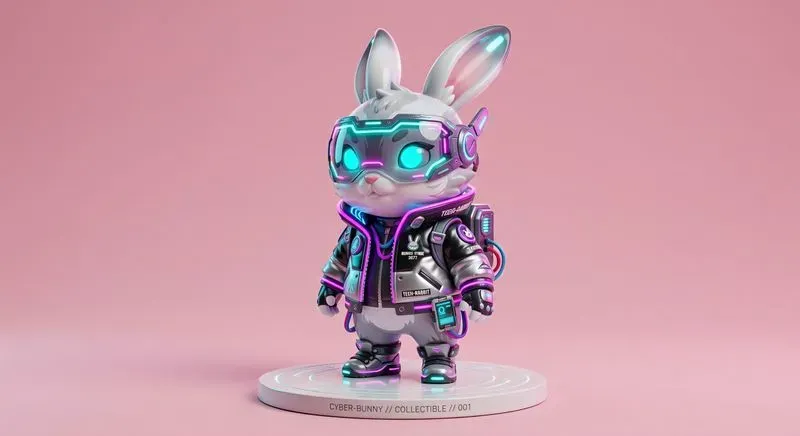 3D Cyberpunk Cute Vinyl Toy Creators