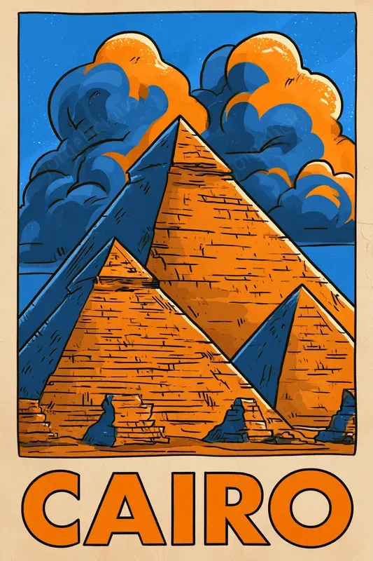 Retro Comic City Travel Posters