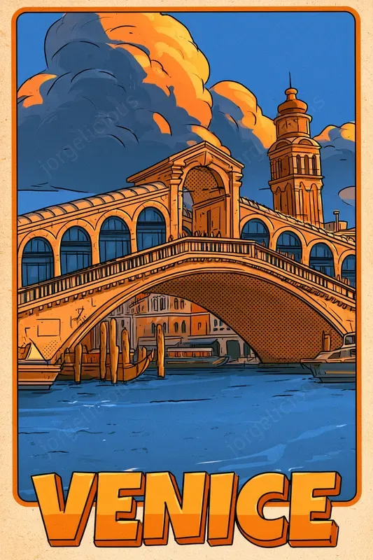 Retro Comic City Travel Posters