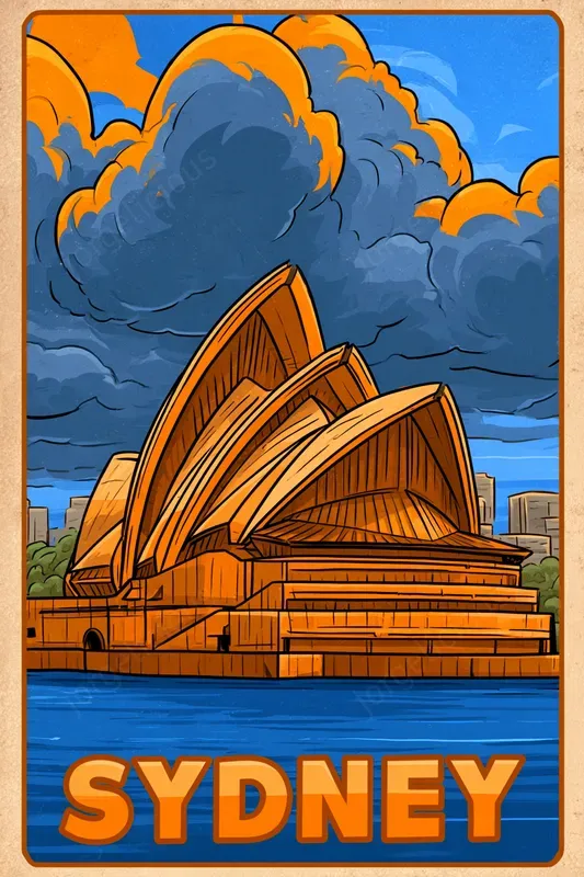 Retro Comic City Travel Posters