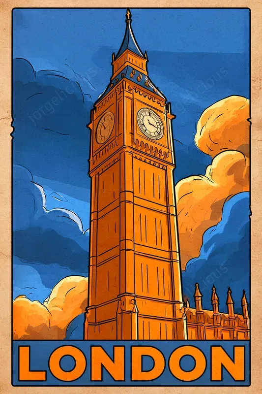 Retro Comic City Travel Posters