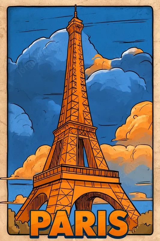 Retro Comic City Travel Posters