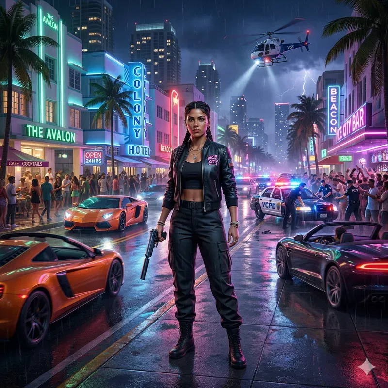 Gta 6 Cinematic City Scene Generator