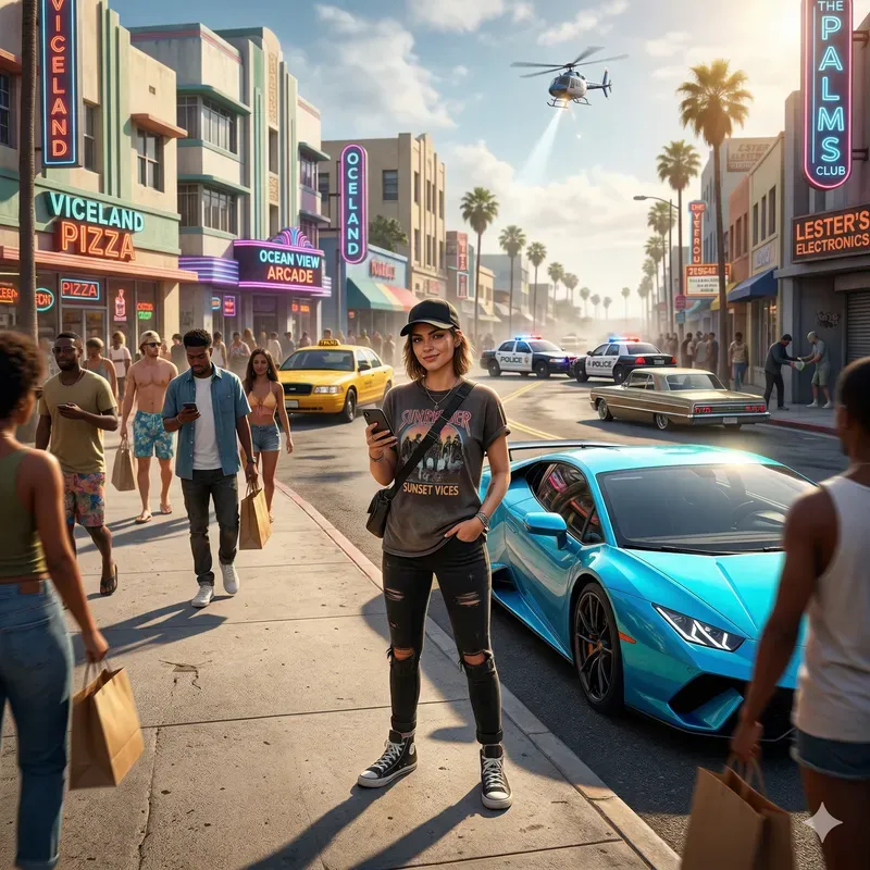 Gta 6 Cinematic City Scene Generator