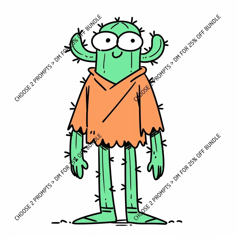 Quirky Cartoon Animal Doodle Characters