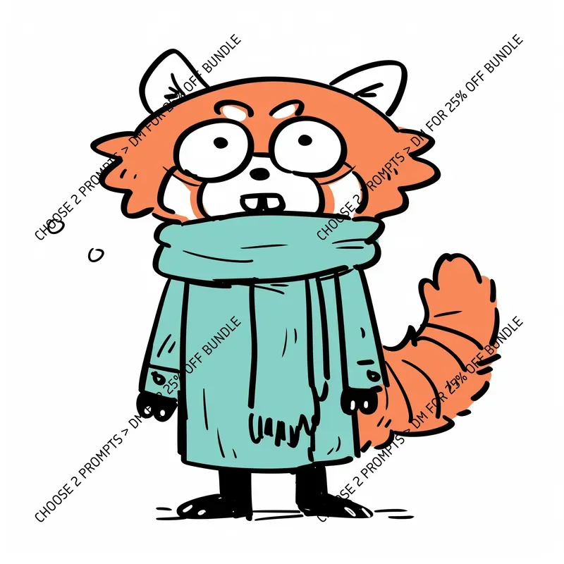 Quirky Cartoon Animal Doodle Characters