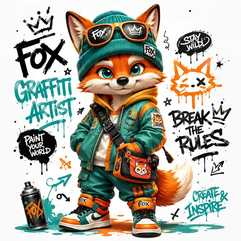 Unique Streetwear Mascot Characters