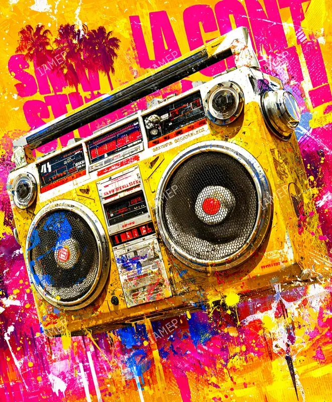 Neon Graffiti Stencils