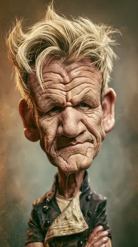 Cinematic Famous People Caricature Art