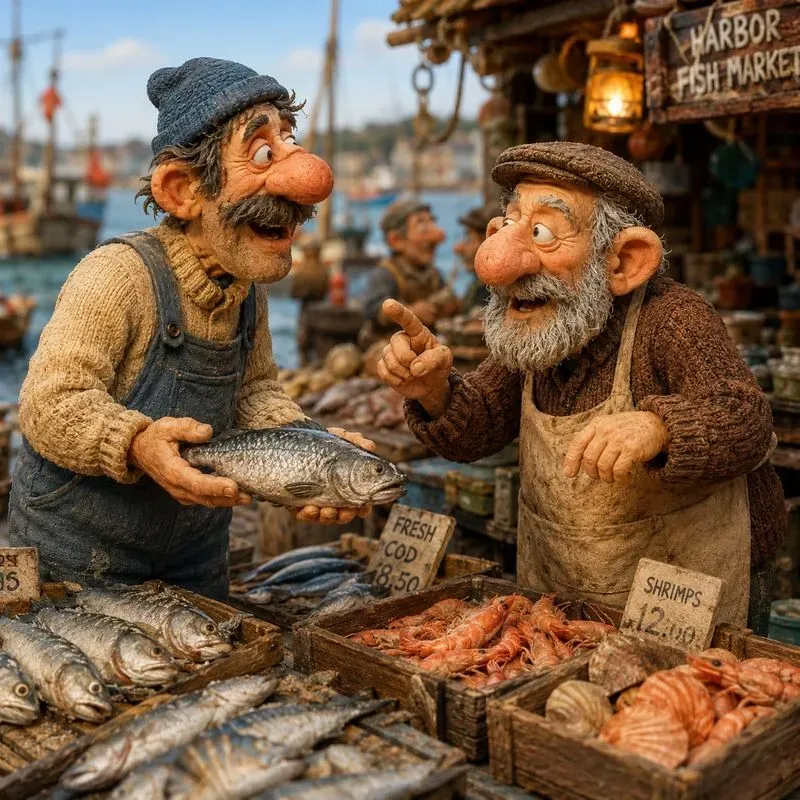Whimsical Clay Character Scenes