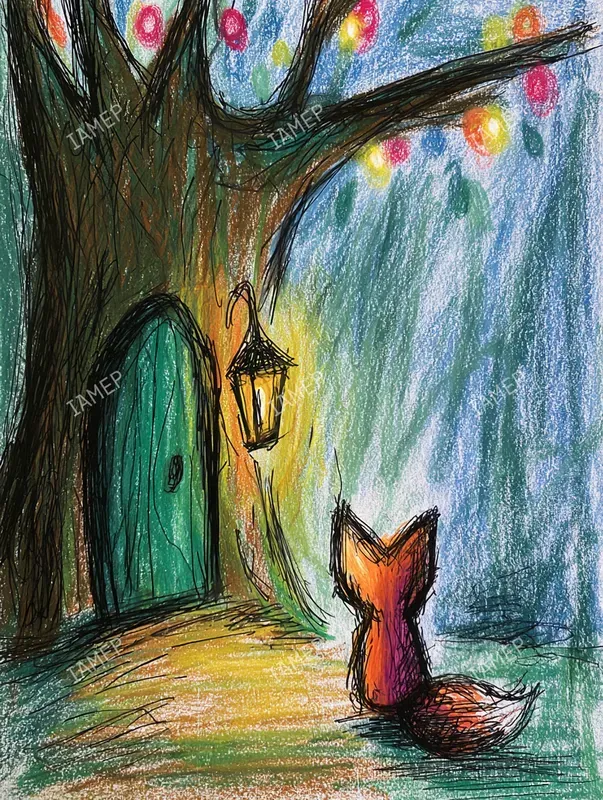 Whimsical Forest Storybook Art