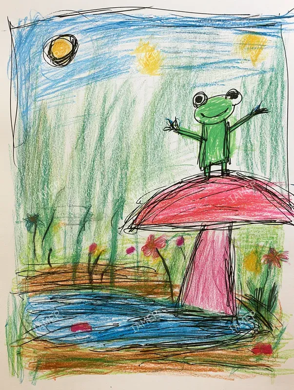Whimsical Forest Storybook Art