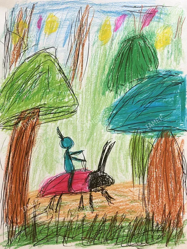 Whimsical Forest Storybook Art