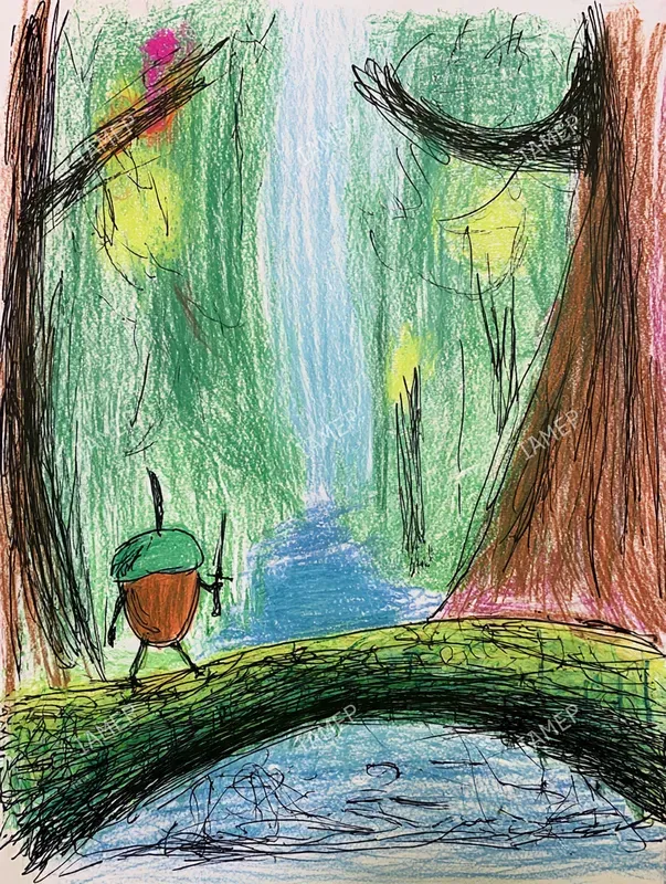 Whimsical Forest Storybook Art