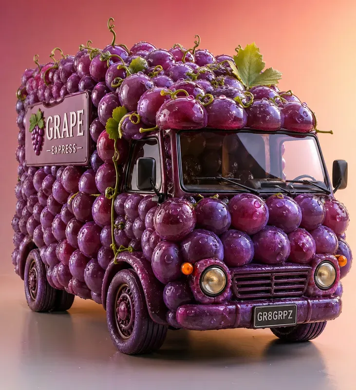 Creative Fruit Vehicle Fusion Art Packs