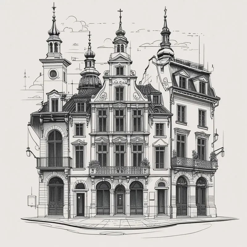 Elegant Line Art Illustrations