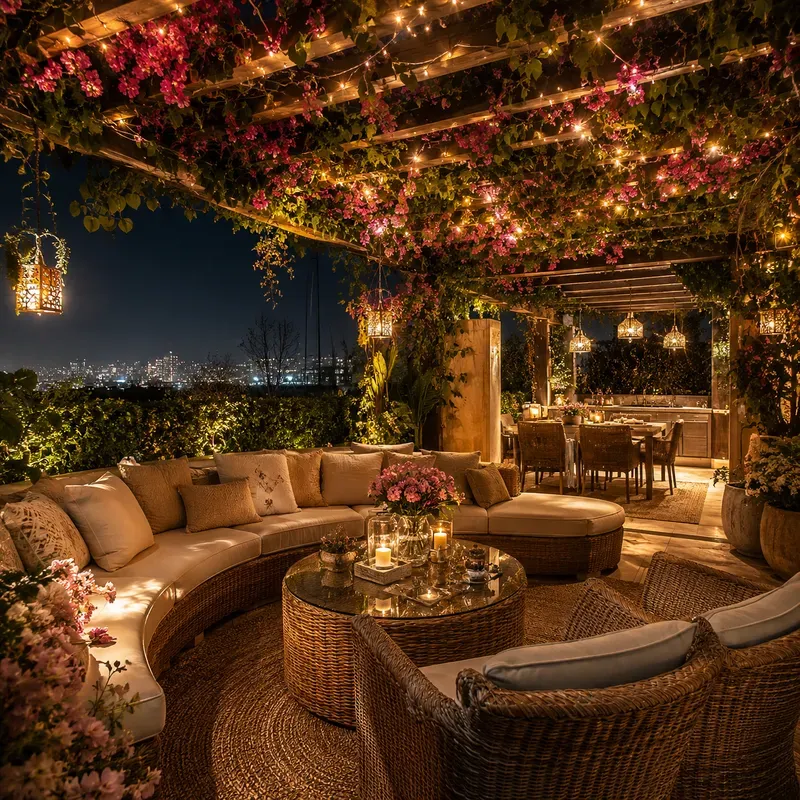 Cinematic Outdoor Oasis Rooftops
