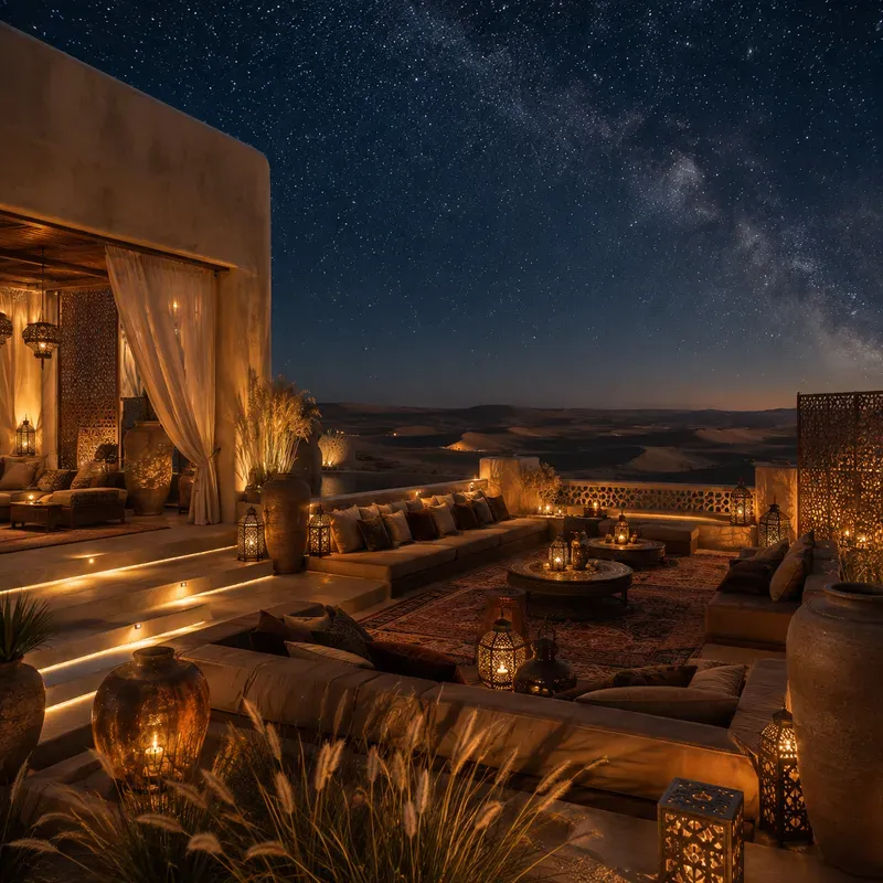 Cinematic Outdoor Oasis Rooftops